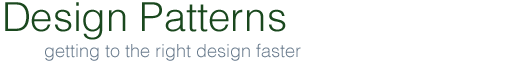 Design Patterns | getting to the right design faster